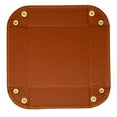 thumbnail image 6 of Vegan Leather Valet Tray - Men's Catchall Tray with Brass Snaps, 6 of 9