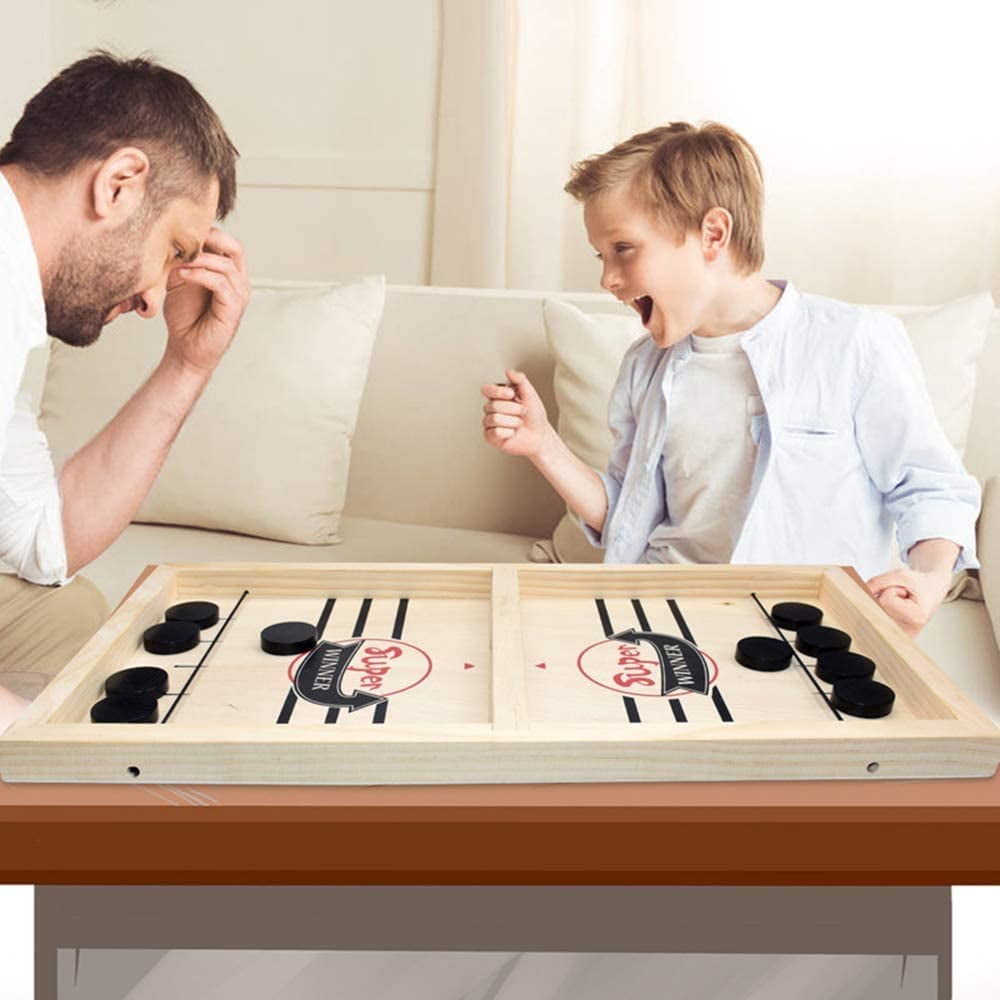 Fast Sling Hockey Puck Game Table Hockey Game Fun and Competitive Table Game for Adults and Kids Chram Moi 