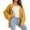 Yellow, variant on Stichou Women's 2025 Fashion Casual Oversized Open Front Batwing Long Sleeve Chunky Knit Cardigans Sweaters Outerwear Coats Dark Blue XL