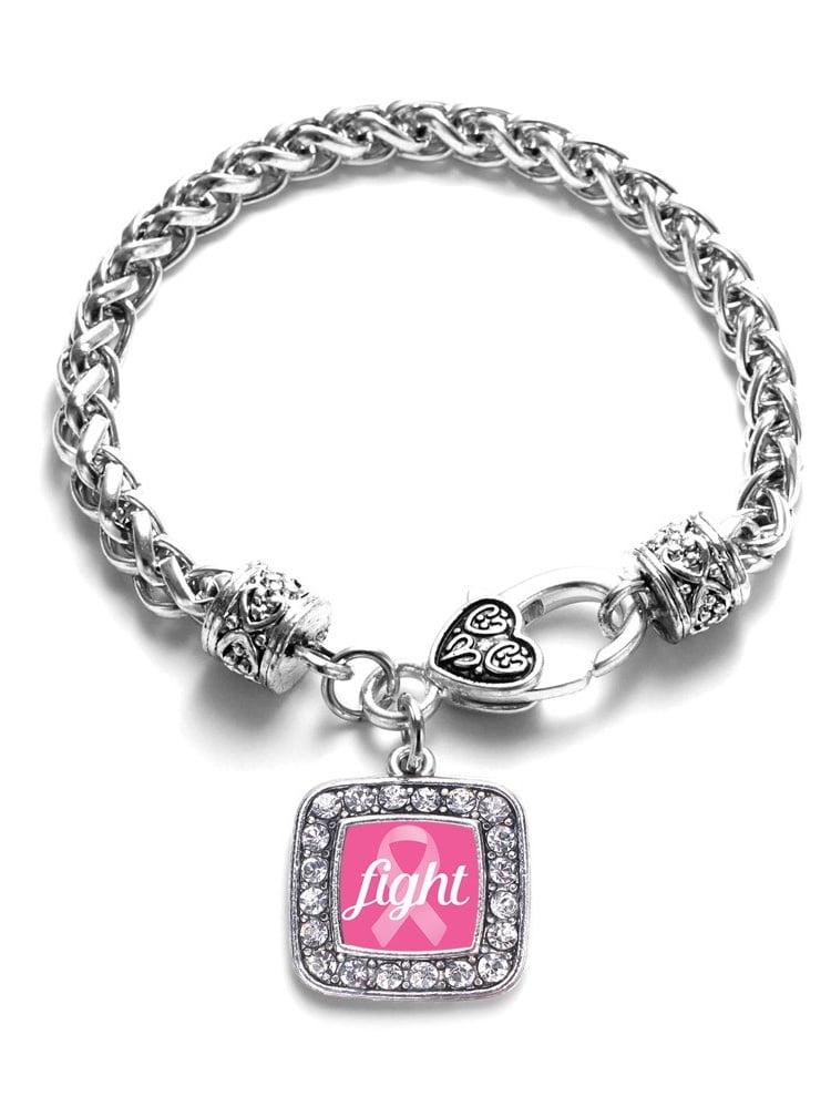 Inspired Silver - Fight Breast Cancer Awareness Classic Braided Bracelet