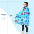 thumbnail image 5 of Oversized Hoodie Blanket Sweatshirt,Super Soft Warm Comfortable Fleece Giant Pullover with Large Front Pocket,for Adults Men Women Teenagers Kids Wife Girlfriend, 5 of 7