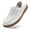 Beige Grey, variant on HOBIBEAR Women's Leather Loafers|Slip On Wide Toe Box Comfortable Barefoot Flats