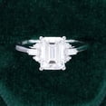 thumbnail image 5 of Spot Jewelry Emerald Cut Excellent 2 Ct Diamond Ring for Women - Silver 14K White Gold Plated Rings - Solitaire with Accent Diamond Rings for Women - Multi-Stone Diamond Ring - Elegant Jewelry, 5 of 6