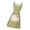 Green, variant on 2. Breathable Cotton Linen Apron Elastic Waistband & Utility Pockets for Chefs Caterers Home Kitchen