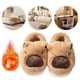 thumbnail image 5 of Pantuflas peludos con punta cerrada carpincho felpa lindas para mujer (Caqui 44-45), 5 of 9