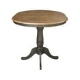 thumbnail image 6 of Pemberly Row 36" Hickory/Washed Coal Counter Height Dining Table - 12" Leaf, 6 of 9