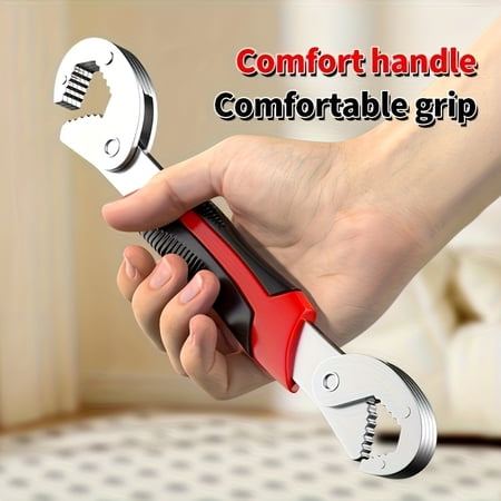 1 Pc Multifunctional Double-ended Pipe Wrench, Adjustable Torque Pliers for DIY, Electrician, Machinery, Motorcycle, Bicycle Home Maintenance