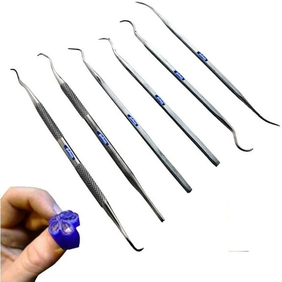 Wax Probe Carving Set 6 Pcs Jewelry Dental Hygiene Picks Modeling Hobby Tools