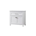 thumbnail image 3 of Elegant Kitchen and Bath 30 Inch Wide Bathroom Storage Freestanding Cabinet In White, 3 of 10