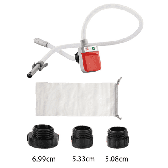Beiled Automatic Fuel Transfer Pump - AA Battery Powered, Gas Pump with Quick Flow Control & Stop, Extra Long Hose, Portable for Oil, Diesel, Gasoline
