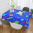 thumbnail image 2 of Yayeee Tablecloths 54" x 72" Rectangle Wrinkle Resistant Party Table Cover, Colorful Cartoon Planets, 2 of 8