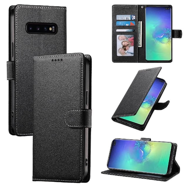 Funda para FOXDOCK Samsung Galaxy S10 Plus– Cuero Premium, 3 ranuras para tarjetas, Protección contra impactos