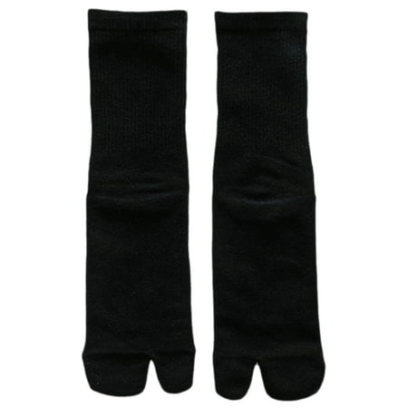 

✪ Women Split Toe Tabi Crew Socks Neon Solid Color Skateboard Flip Flop Hosiery