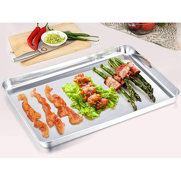 Happon Baking Sheet, Stainless Steel Baking Pans Tray Toaster Oven