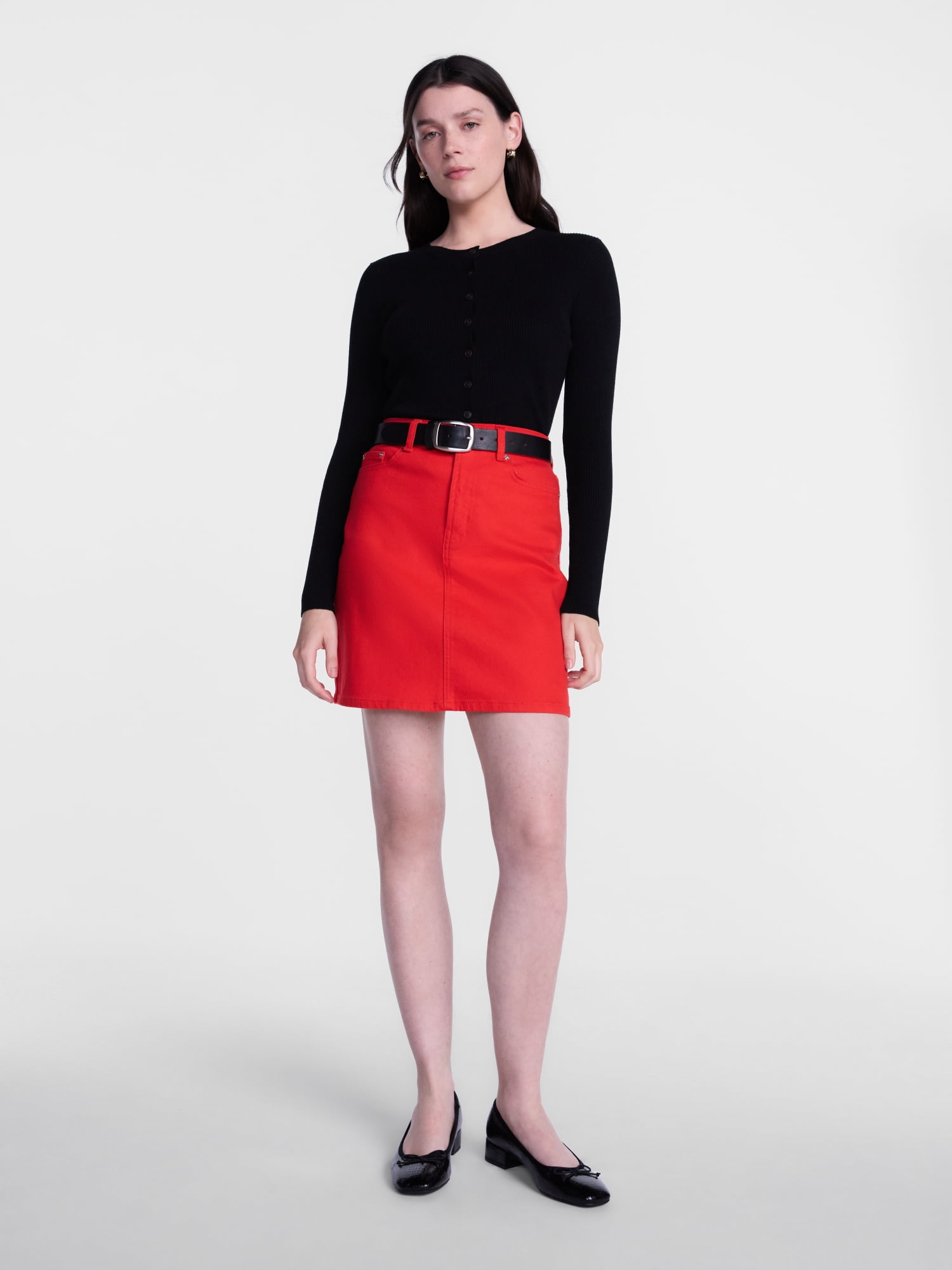 Scenario Women's Denim Mini Skirt, Sizes 0-20