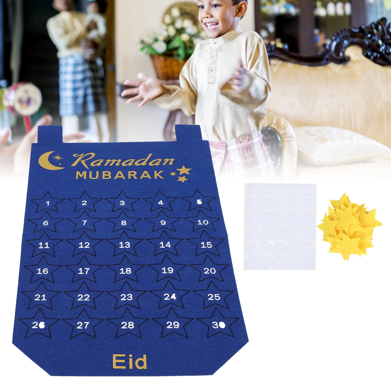 Calendrier Ramadan En Bois Créatif Calendrier De L'Avent 30 Jours Calendrier Ramadan Pour Les Enfants Adultes Cadeau