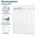 thumbnail image 1 of Calendario semanal con lista de tareas pendientes y seguimiento de objetivos de 50 hojas para el hogar y la oficina, con descripción general, planificación diaria y espacio para notas,, 1 of 7