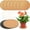 8 Inch, variant on Topboutique 6 Pieces Cork Plant Coasters, 4 inch Cork Plant Mats Cork Coasters for Plants, Coasters for Drinks,Plant Coasters for House Plants Indoors (Nude & Black)