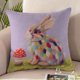 thumbnail image 1 of CaiYueKe Easter Rabbit Floral Pillow Cover - Sofa Cushion Case Home Decor Throw Pillow for Living Room Couch Bedroom Outdoor Indoor Decorative Accent Spring Holiday Farmhouse Decor, 1 of 8