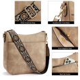 thumbnail image 4 of Bandoleras BOSTANTEN Trendy de piel vegana hobo marrón claro, 4 of 8