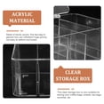 thumbnail image 4 of HLONK Clear Plastic Tea Bag Holder 7 Grid Storage Container Box, 4 of 7