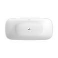 thumbnail image 4 of Pemberly Row 67" x 32" Flatbottom Freestanding Acrylic Soaking Bathtub - White, 4 of 18