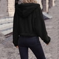 thumbnail image 5 of Womens Cropped Fleece Jacket Zip Up Long Sleeve Soft Plush Jackets Casual Warm Lightweight Winter Coats with Pockets, 5 of 5
