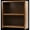 Classic Bourbon, variant on 36 in. Oak Bookcase with 1 Adjustable Wood Shelf, Medium
