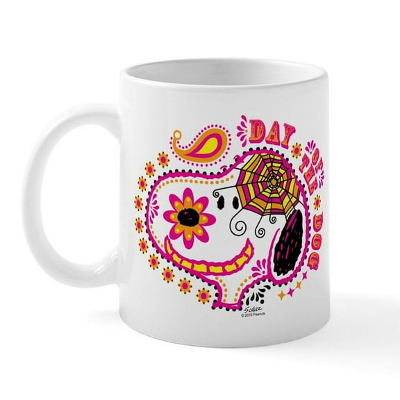 CafePress - Day Of The Dog Snoopy Face Mug - 11 oz Ceramic Mug - Novelty Coffee Tea Cup