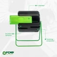 thumbnail image 3 of FCMP Outdoor HF-RM4000 HOTFROG 37 Gallon Plastic Roto Tumbling Composter Rotating Garden Compost Bin, Black/Green, 3 of 11