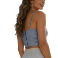 thumbnail image 4 of MEICHEN Tank Tops for Women Off Shoulder Sleeveless Top Casual Slim Fit Sexy Camisole Summer Fall Essentials Fashion Clothing, 4 of 5