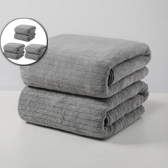 VQPeo 3 Pcs Bath Towels, Microfiber Soft Highly Absorbent Bath Towel, Lightweight and Quick Drying Towels for Body, Sport, Yoga, SPA, Fitness