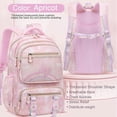 thumbnail image 2 of Girls Backpack, 16.5 * 13.5 * 7 inches School Backpack for Girls, Lightweight Kids Backpack with Compartments, Kids' School Bag for Age 4-10 Years Old, 2 of 4