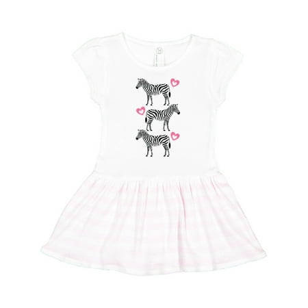 

Inktastic Zebra Cute Safari Animal Gift Toddler Girl Dress