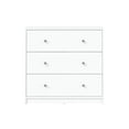 thumbnail image 4 of Pemberly Row Contemporary 3 Drawer Chest Dresser in White, 4 of 12