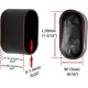 thumbnail image 2 of Set of 8 Soft PVC Oval End Caps for Chair, Table, Furniture Legs 15 x 30 mm, Black, 2 of 5
