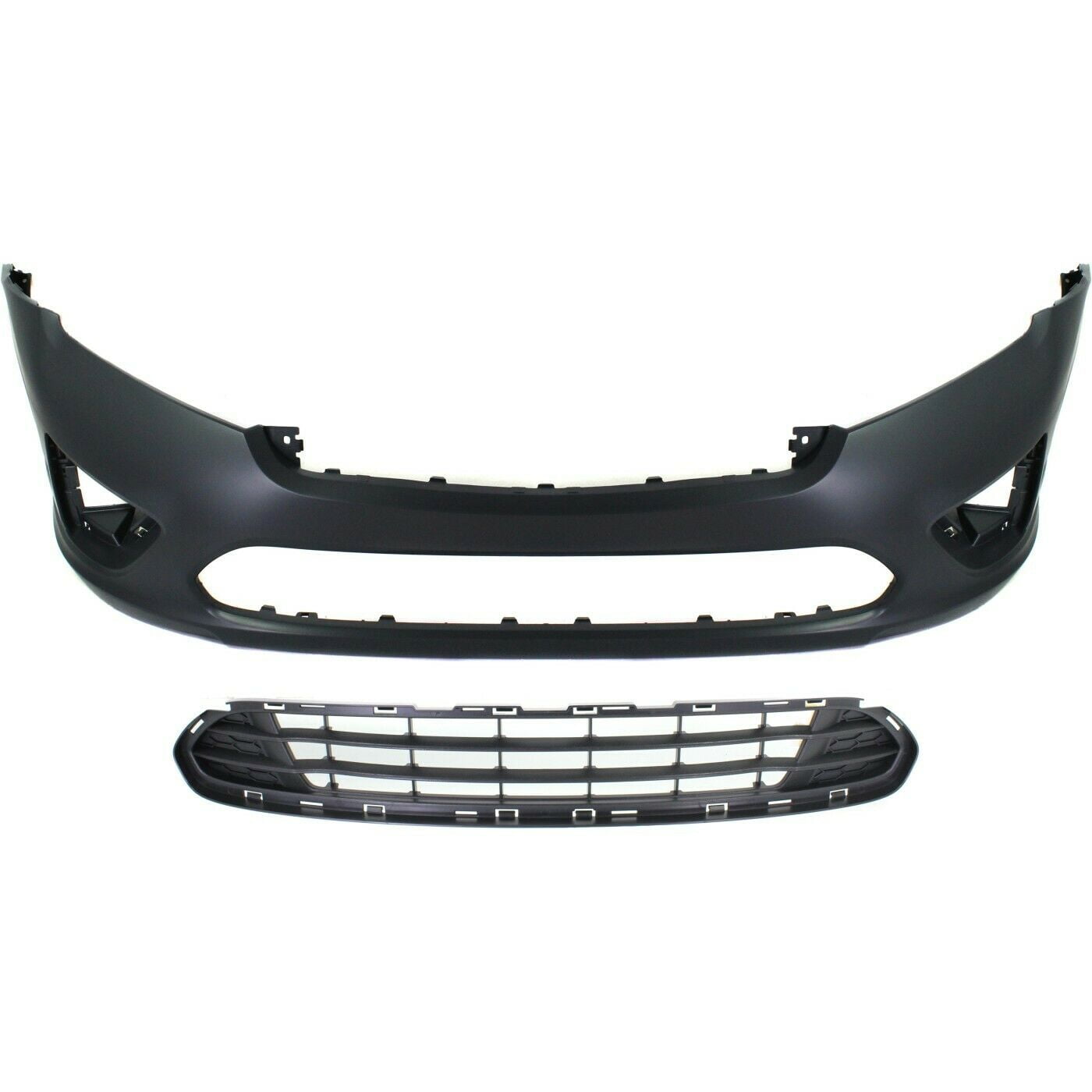 Bumper Cover Kit For 20102012 Fusion Front Bumper Cover and Grille