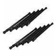 thumbnail image 1 of 10 Pack Barres de Placard Tringle à Rideau à Ressort pour Projets DIY, Largeur Extensible, 11.81 à 20 Pouces (Noir), 1 of 5