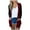 Red, variant on Fesfesfes Women's Sweater Cardigan Casual Patchwork Blouse Cardigan Casual Long Sleeve Outwear With Pocket Loose Tops Coat Under $10