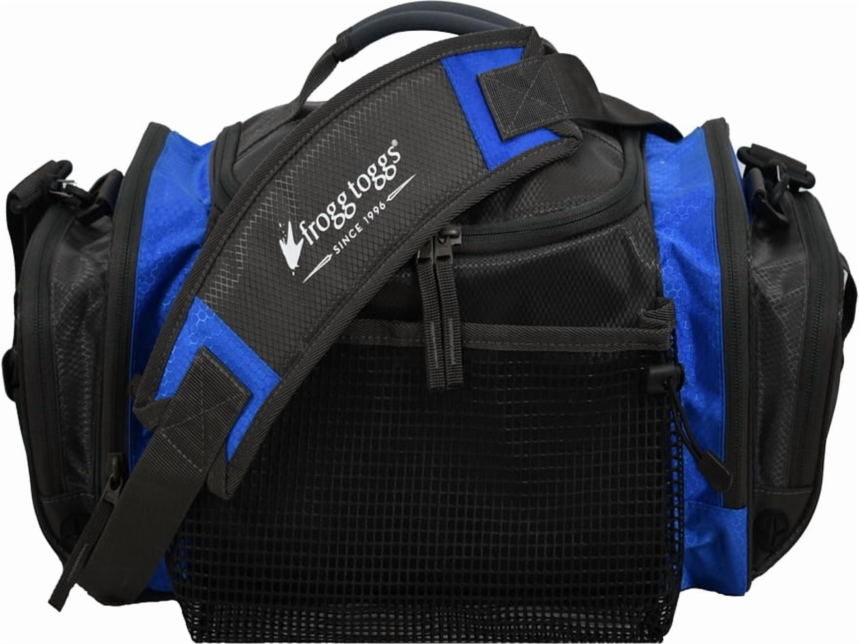 Frogg Toggs Pro Series Fishing Tackle Bag for 3700 Size Tackle Trays with Dual Access Storage, Blue