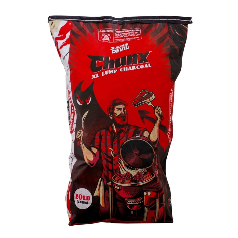Jealous Devil Chunx XL, 20 lbs All Natural Hardwood Lump Charcoal