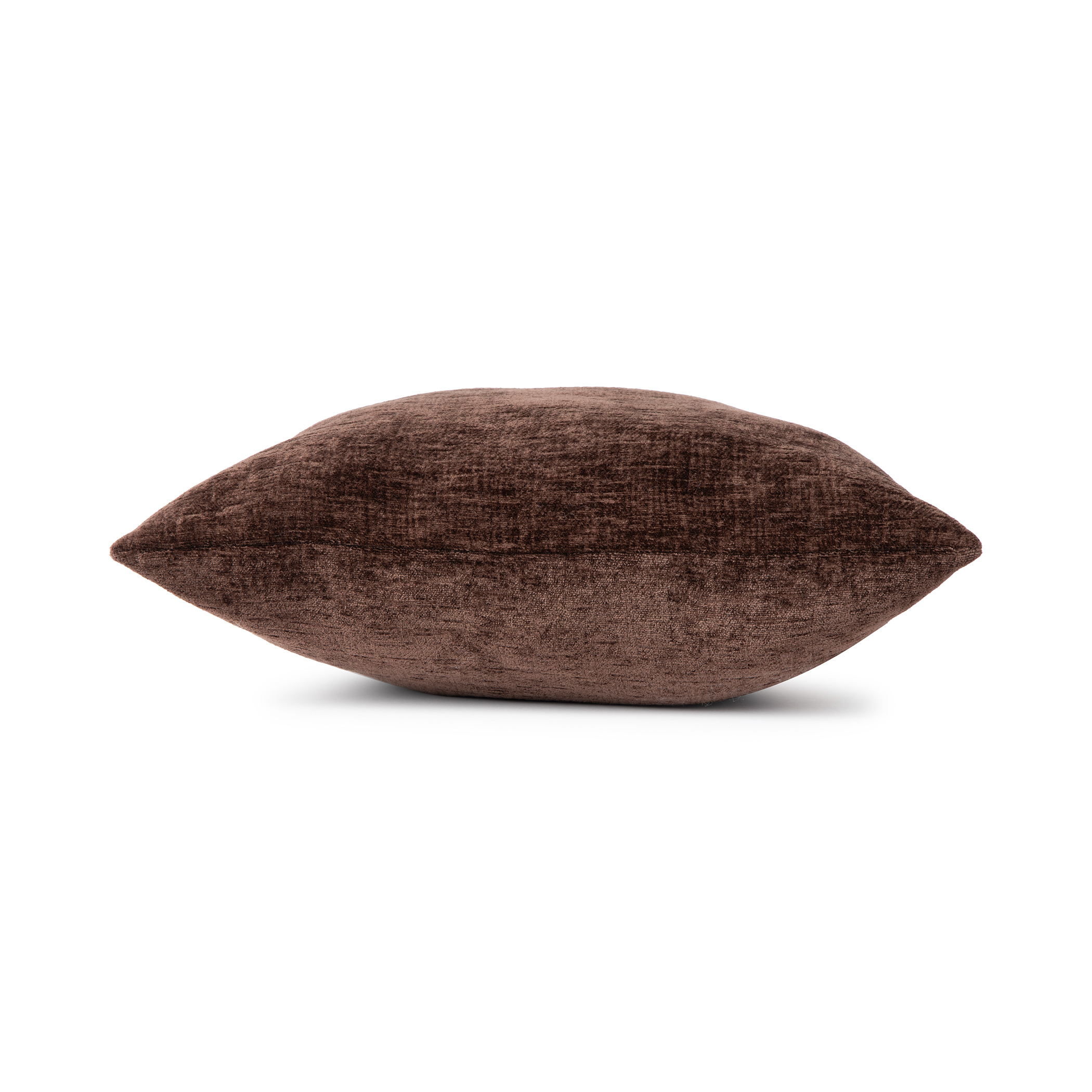 Mainstays Chenille Decorative Pillow, 18 in x 18 in Square, Chocolate, 2 Pack