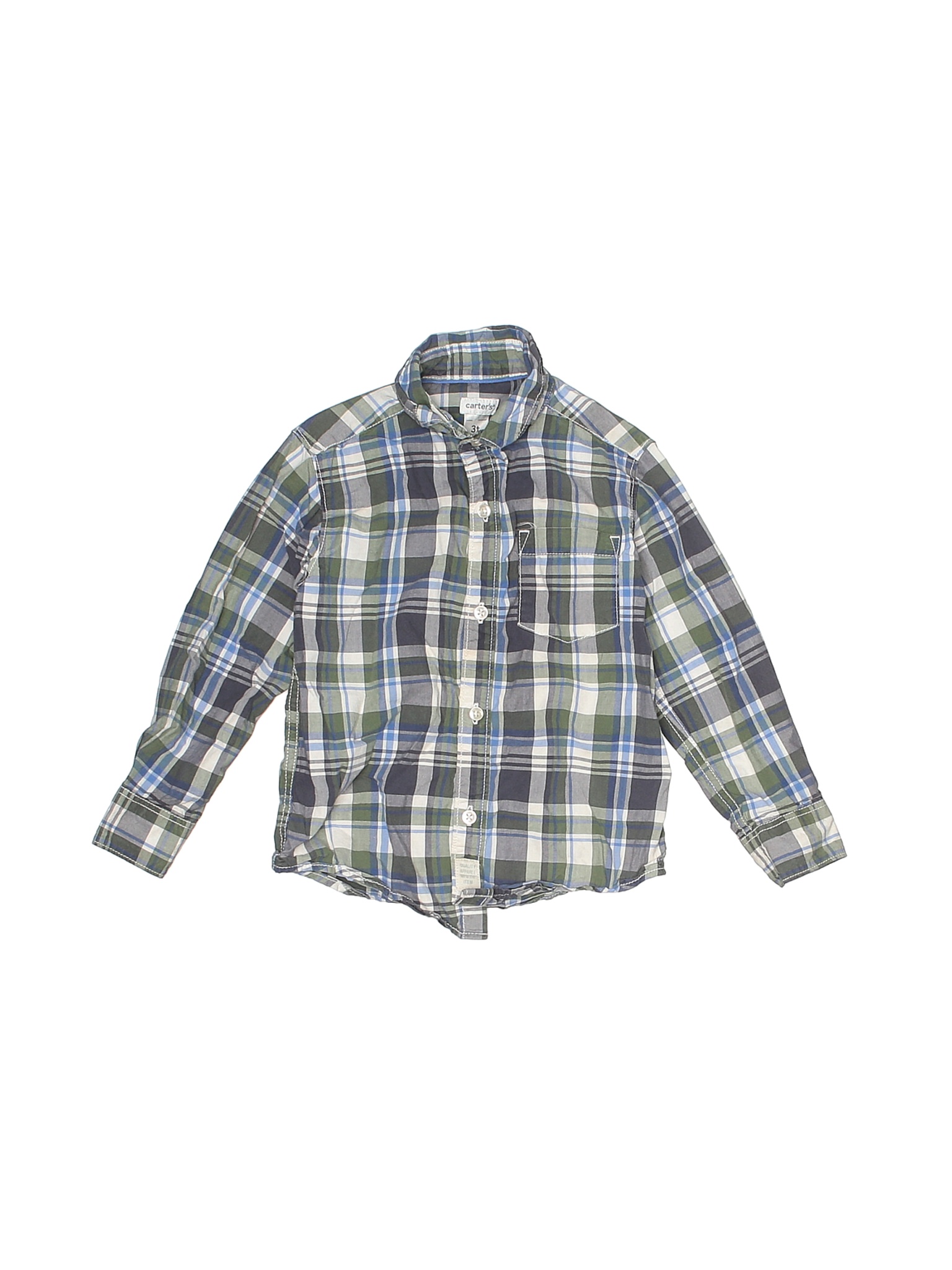 baby boy green button down shirt