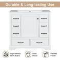 thumbnail image 5 of Fulvari 36" Bathroom Vanity, 6 Drawers Large Storage Spaces, Multi-Functional Drawer Divider, Adjustable Shelf, 5 of 9
