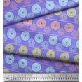 thumbnail image 3 of Soimoi Purple Cotton Duck Fabric Stripe & Mandala Fabric Prints By Yard 56 Inch Wide, 3 of 3
