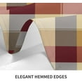 thumbnail image 7 of Checkered Fall Rectangle Tablecloth 60x104 Inch,Red Brown Harvest Plaid Table Cloth,Stain Resistance Polyester Autumn Country Table Covers for Kitchen Dining,Small Tablecloth for Parties Picnic, 7 of 7