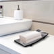 thumbnail image 4 of Bandeja decorativa de resina Bandeja de baño Cosméticos Jabonera Bandeja de almacenamiento para bañera para mesa de centro Regalo práctico Bandeja de , negro Baoblaze tocador de baño, 4 of 8