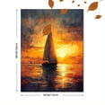 thumbnail image 3 of Qisvanset 12x16 Inch With Frame 2D Flat Wall Art It Is Well With My Soul Hymn Nautical Watercolor Wall Art, 3 of 8