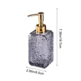 thumbnail image 3 of Hammered Glass Soap Dispenser, 320ml/10.8oz Refillable Liquid Hand Soap Pump Bottle, Decorative Lotion & Shampoo Dispenser for Bathroom & Kitchen Sink, 3 of 5