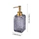 thumbnail image 3 of Dispensador de jabón líquido recargable para baño, cocina, gel de ducha, champú, loción. Envase de vidrio reutilizable con bomba, 320 ml, blanco, gris, rojo, dorado., 3 of 6